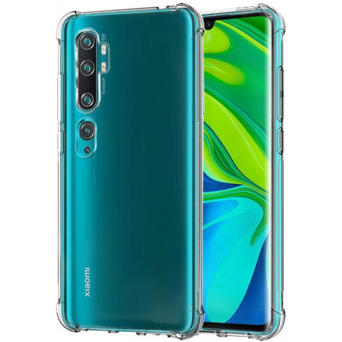 Kisswill Shock TPU Kryt pre Xiaomi Mi Note 10 Transparent 
