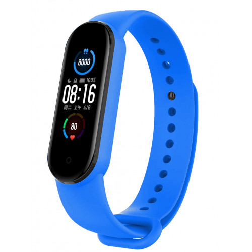 Tactical 667 Silikónový Remienok pre Xiaomi Mi Band 5 / Mi Band 6 Blue (EU Blister)