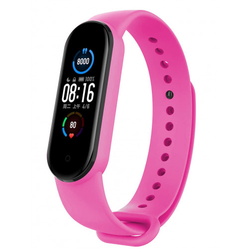 Tactical 659 Silikónový Remienok pre Xiaomi Mi Band 5 / Mi Band 6 Pink (EU Blister)