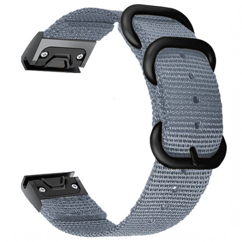Tactical 677 Nylonový Remienok pre hodinky s QuickFit 26mm Grey
