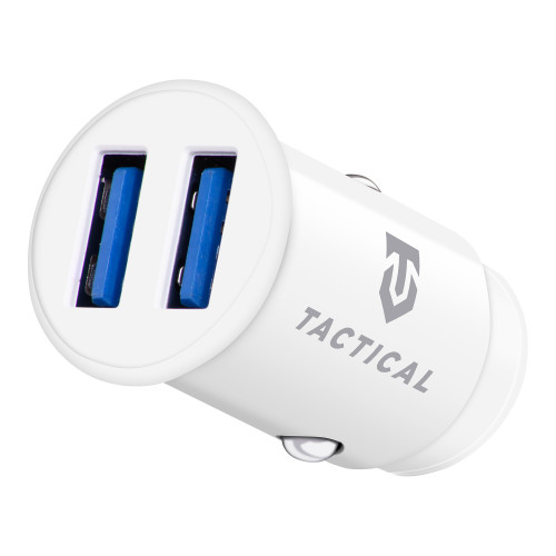 Tactical LZ-337 2xUSB-A 2.4A Autonabíjačka White