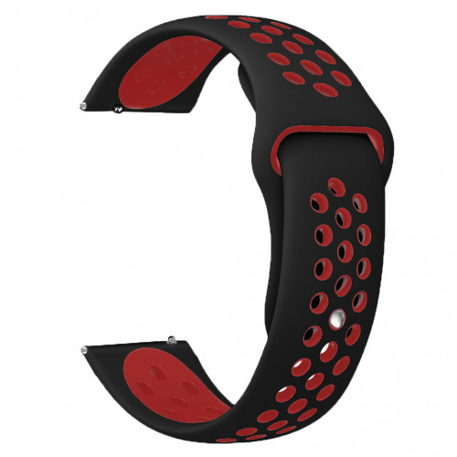 Tactical 701 Double Silikónový Remienok 20mm Black/Red