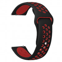 Tactical 711 Double Silikónový Remienok 22mm Black/Red