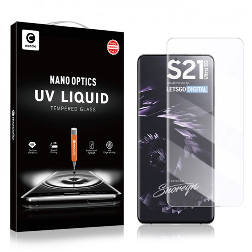 Mocolo 3D UV Tvrdené Sklo Transparent pre Samsung Galaxy S21 Ultra 5G