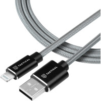 Tactical 027 Fast Rope Kevlar Cable USB-A/Lightning MFI 0.3m Grey