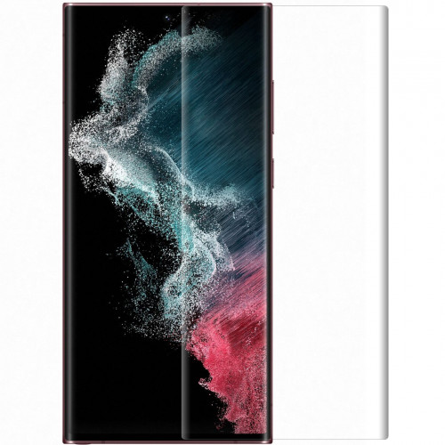 Mocolo 3D UV Tvrdené Sklo Black pre Samsung Galaxy S22 Ultra