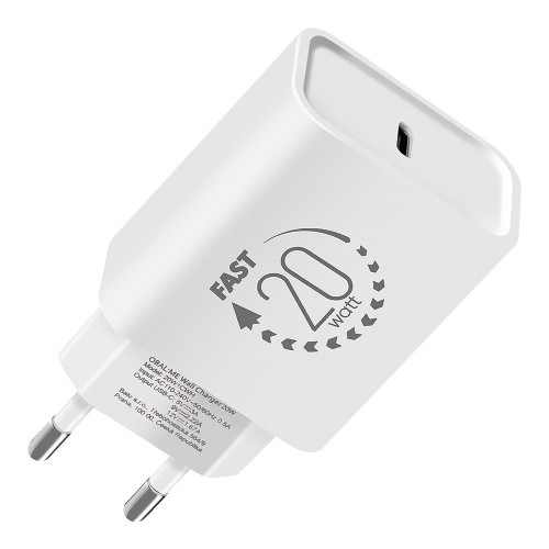 Obal:Me Cestovná Nabíjačka USB-C 20W White