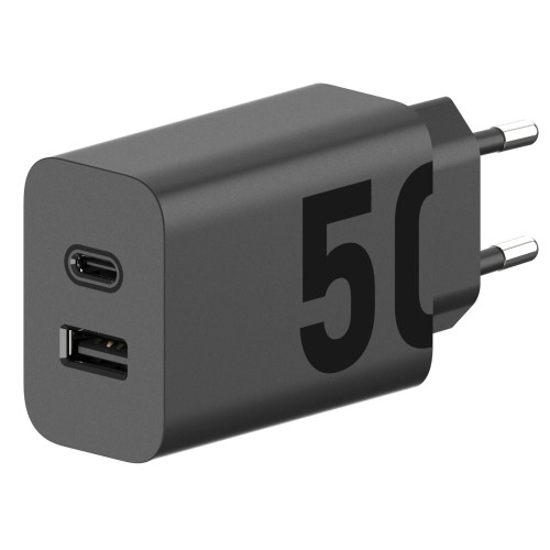 Motorola MC-502 USB-C 50W Cestovná nabíjačka Black (Bulk)