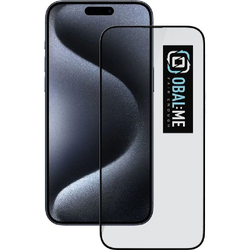 OBAL:ME 5D Tvrdené Sklo pre Apple iPhone 15 Pro Black