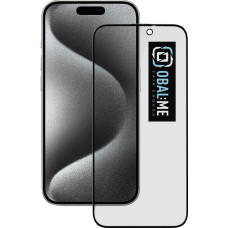 OBAL:ME Privacy 5D Tvrdené Sklo pre Apple iPhone 15 Pro Black