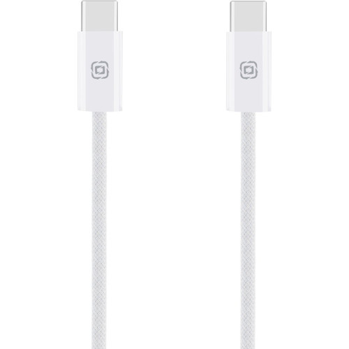 OBAL:ME Super Fast USB-C/USB-C Pletený kábel 100W 1m White