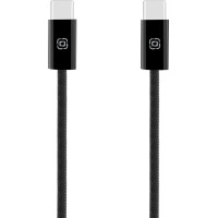 OBAL:ME Super Fast USB-C/USB-C Pletený kábel 100W 2m Black