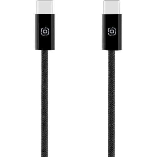 OBAL:ME Super Fast USB-C/USB-C Pletený kábel 100W 2m Black