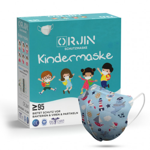 ORJIN schutzmaske detský respirátor FFP2 NR 10ks/bal (námornícky)