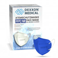 DEXXON MEDICAL Respirátor FFP2 NR modrý 10ks/bal