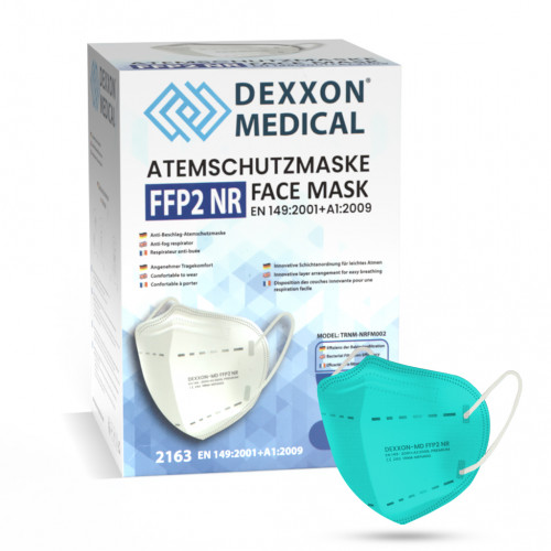 DEXXON MEDICAL Respirátor FFP2 NR svetlozelený 50ks/bal