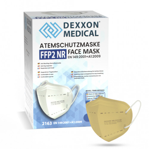 DEXXON MEDICAL Respirátor FFP2 NR pieskový 50ks/bal