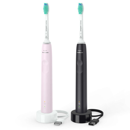 Philips Sonicare 3100 series Dvojité Balenie Pink + Black HX3675/15