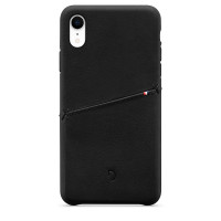 Decoded Leather Snap-On Case for iPhone Xr Black
