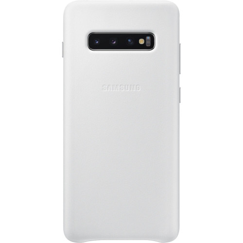 Samsung Kožený Kryt White pre Galaxy S10+