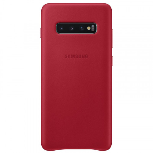 Samsung Kožený Kryt Red pre Galaxy S10+
