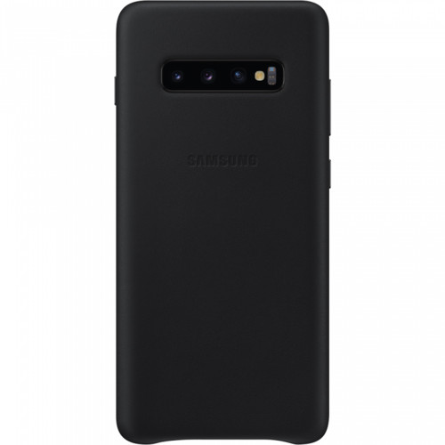 Samsung Kožený Kryt Black pre Galaxy S10+