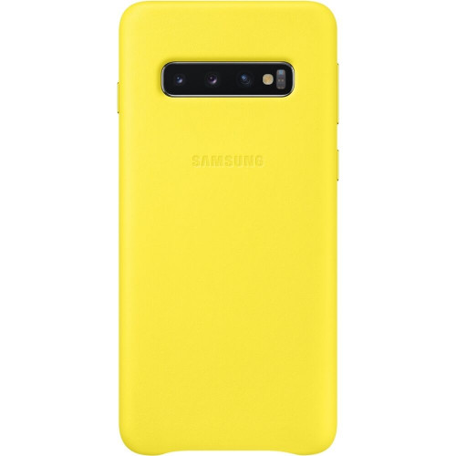Samsung Kožený Kryt Yellow pre Galaxy S10 (EU Blister)