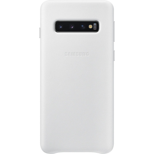 Samsung Kožený Kryt White pre Galaxy S10 (EU Blister)
