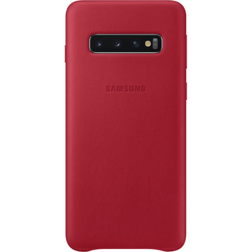 Samsung Kožený Kryt Red pre Galaxy S10 (EU Blister)