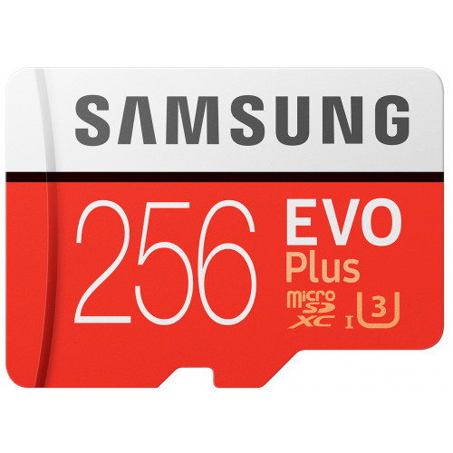 Samsung EVO Plus microSDXC 256GB V30 UHS-I U3 + Adaptér (EU Blister)