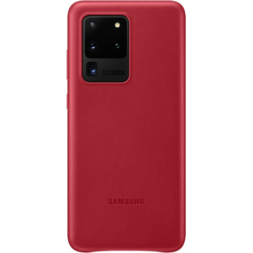 Samsung Kožený Kryt pre Galaxy S20 Ultra 5G Red