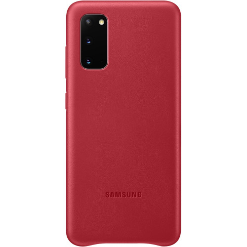 Samsung Kožený Kryt pre Galaxy S20 Red