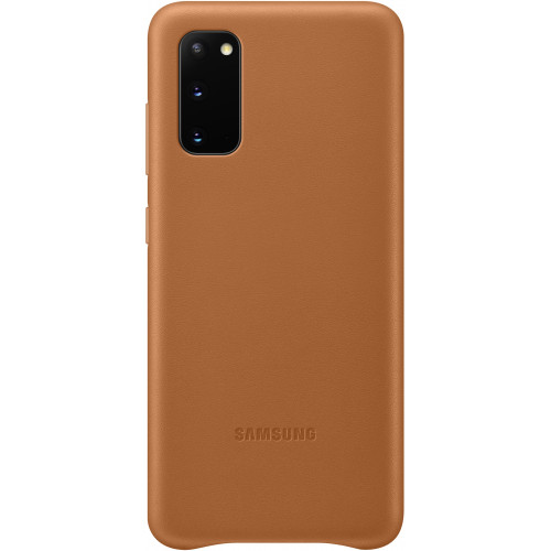 Samsung Kožený Kryt pre Galaxy S20 Brown