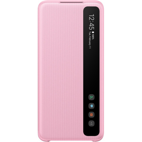 Samsung Clear S-View Puzdro pre Galaxy S20 Pink (EU Blister)