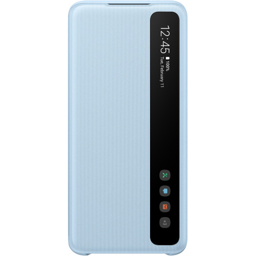 Samsung Clear S-View Puzdro pre Galaxy S20 Blue