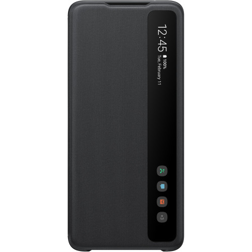 Samsung Clear S-View Puzdro pre Galaxy S20 Ultra 5G Black (EU Blister)