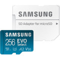 Samsung MicroSDXC 256GB PRO Select + SD adaptér (EU Blister)