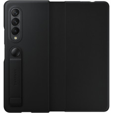 Samsung Kožený Flip Kryt pre Galaxy Z Fold3 5G Black