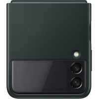 Samsung Kožený Kryt pre Galaxy Z Flip3 5G Green