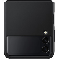 Samsung Kožený Kryt pre Galaxy Z Flip3 5G Black
