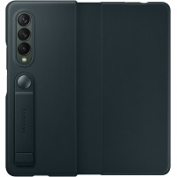Samsung Kožený Flip Kryt pre Galaxy Z Fold3 5G Green