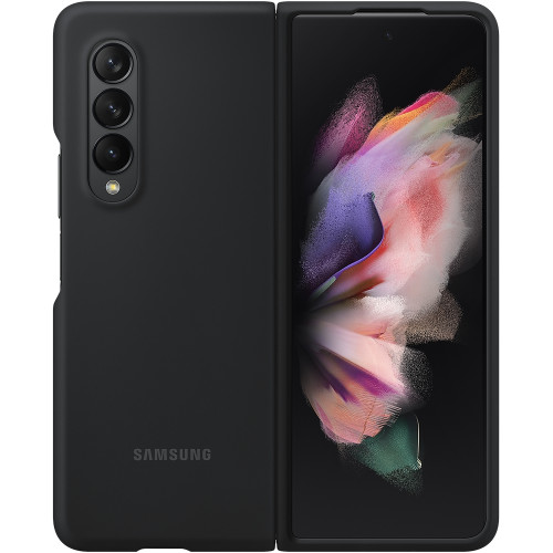 Samsung Silikónový Kryt pre Galaxy Z Fold3 5G Black