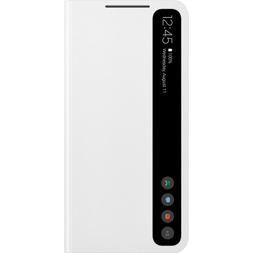 Samsung Clear View Cover pre Galaxy S21 FE 5G White