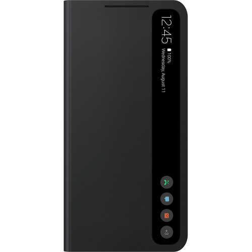 Samsung Clear View Cover pre Galaxy S21 FE 5G Dark Gray