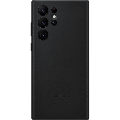 Samsung Kožený Kryt pre Galaxy S22 Ultra Black