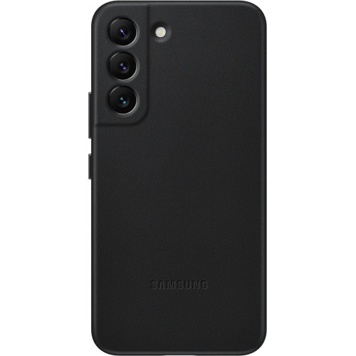 Samsung Kožený Kryt pre Galaxy S22 Black