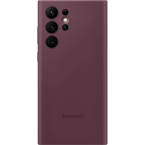 Samsung Silikónový Kryt pre Galaxy S22 Ultra Burgundy