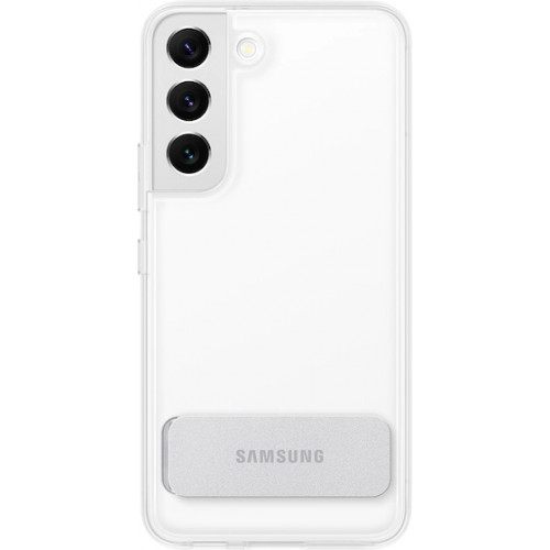 Samsung Clear Standing Kryt pre Galaxy S22 Transparent