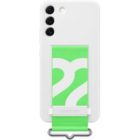 Samsung Silikónový Kryt vr Popruhu pre Galaxy S22+ White