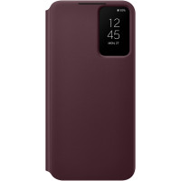 Samsung Clear View Cover pre Galaxy S22+ Burgundy